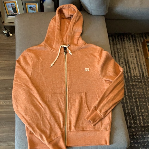 Men’s S DC Orange S Zip-up Hoodie - Picture 2 of 4
